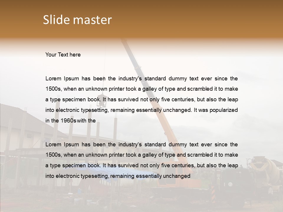 Concrete Construction Mix PowerPoint Template
