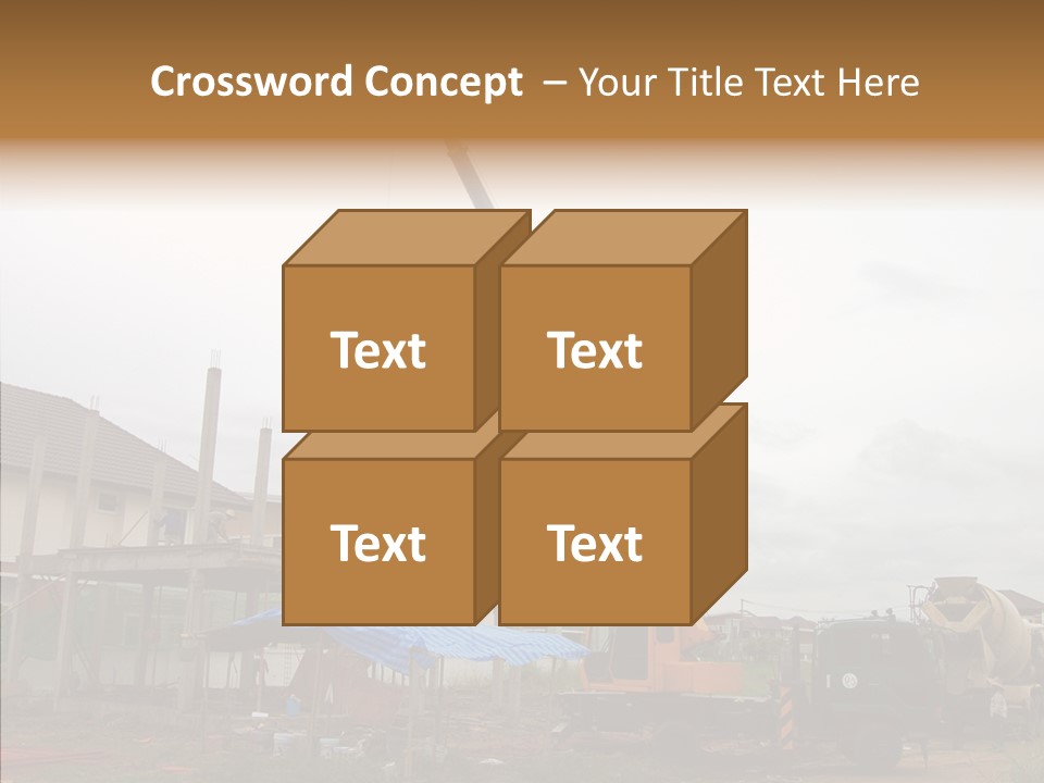 Concrete Construction Mix PowerPoint Template
