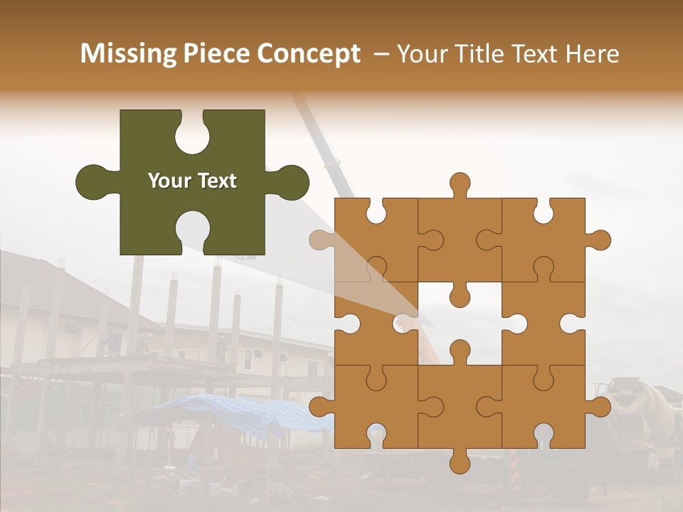 Concrete Construction Mix PowerPoint Template