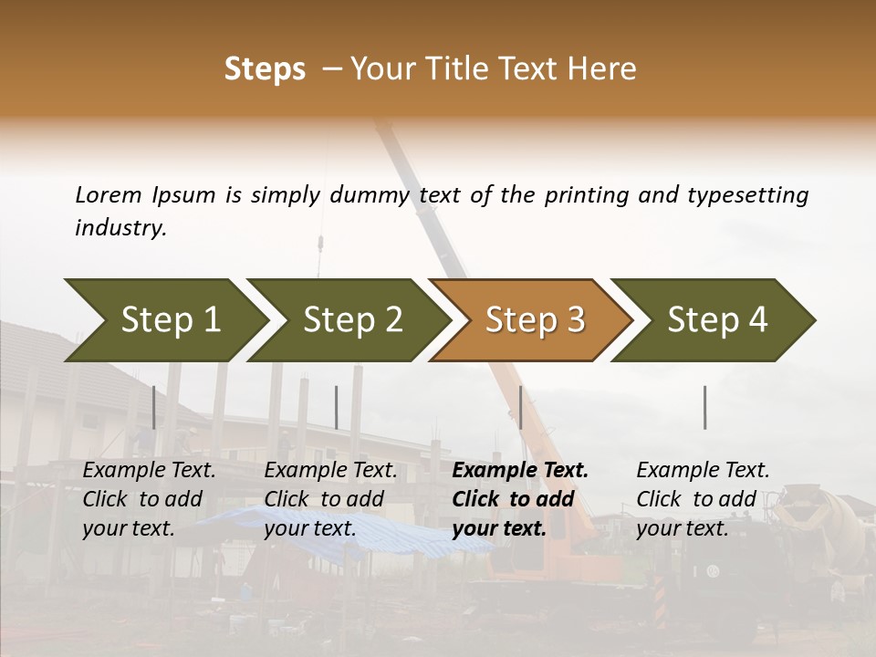 Concrete Construction Mix PowerPoint Template