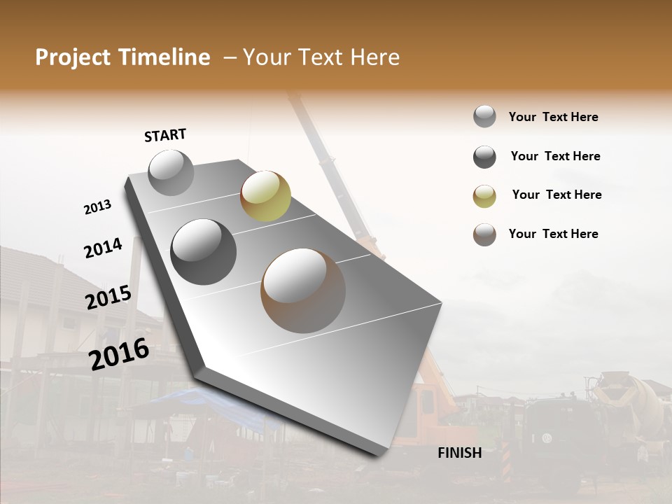 Concrete Construction Mix PowerPoint Template