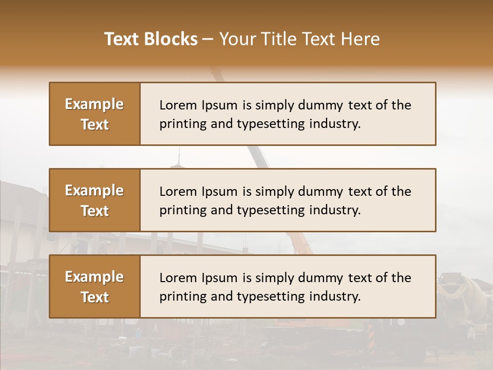 Concrete Construction Mix PowerPoint Template