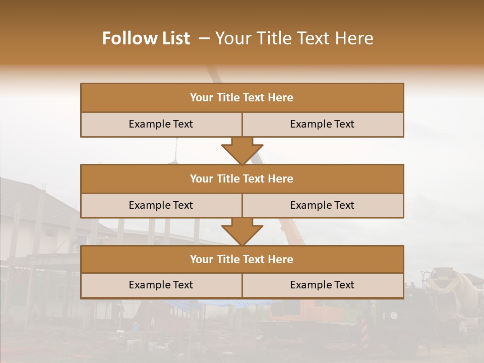 Concrete Construction Mix PowerPoint Template