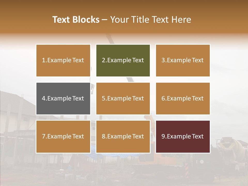 Concrete Construction Mix PowerPoint Template