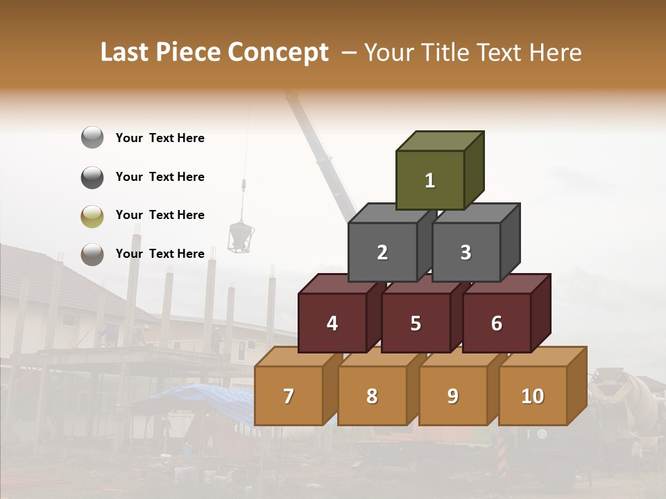 Concrete Construction Mix PowerPoint Template