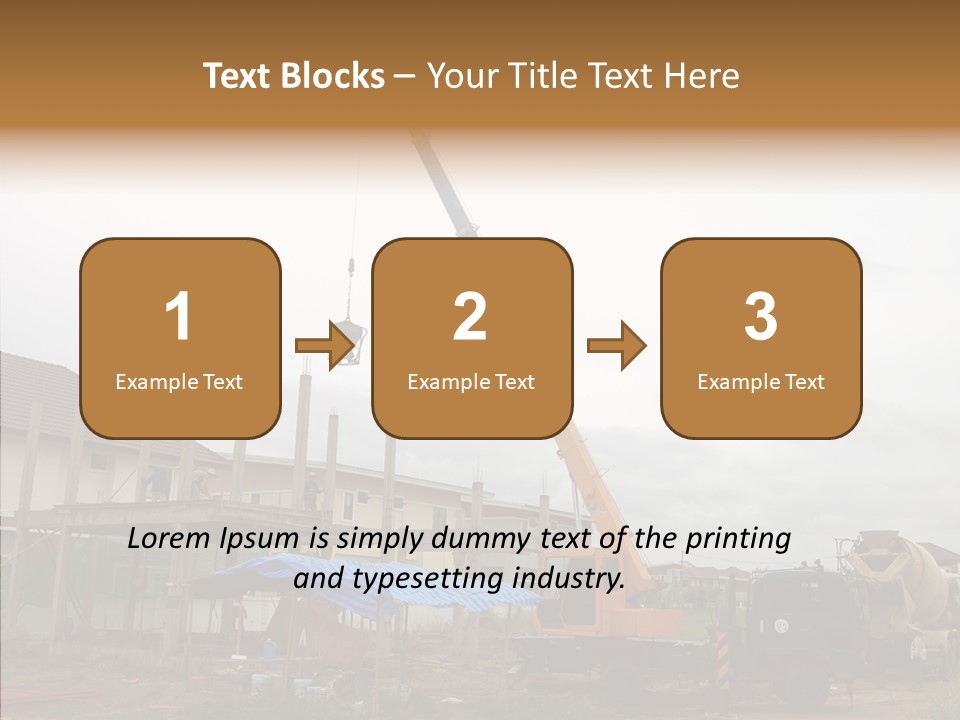 Concrete Construction Mix PowerPoint Template