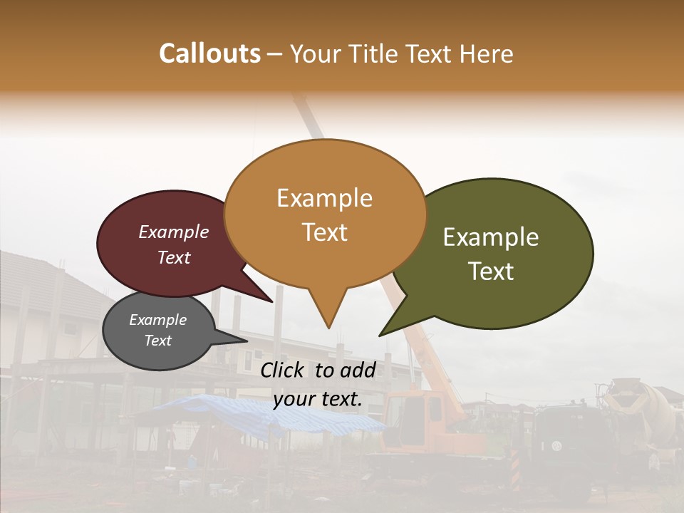 Concrete Construction Mix PowerPoint Template