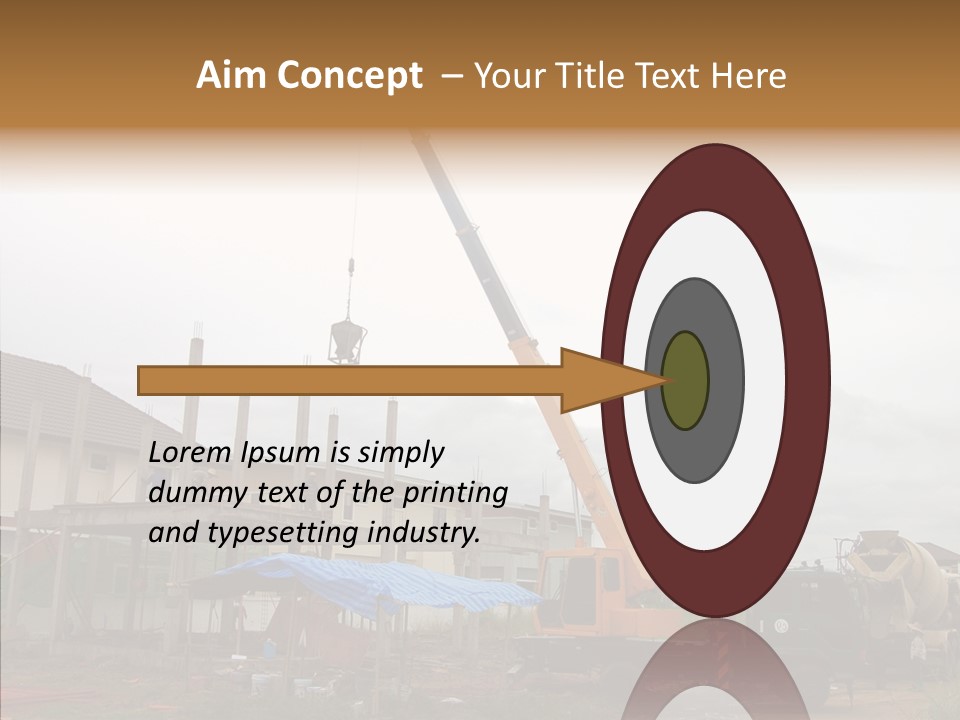 Concrete Construction Mix PowerPoint Template