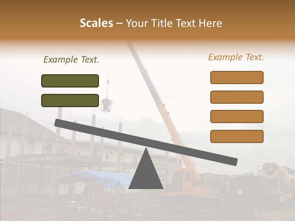Concrete Construction Mix PowerPoint Template