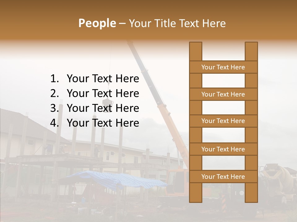 Concrete Construction Mix PowerPoint Template