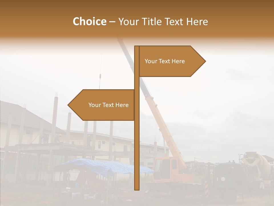 Concrete Construction Mix PowerPoint Template
