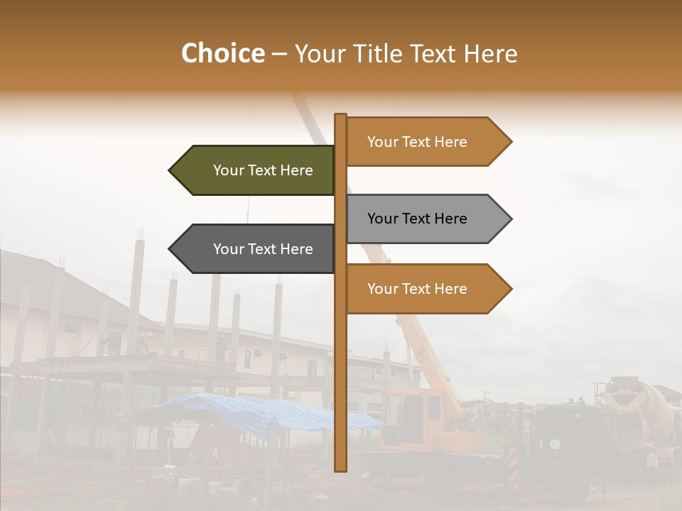 Concrete Construction Mix PowerPoint Template