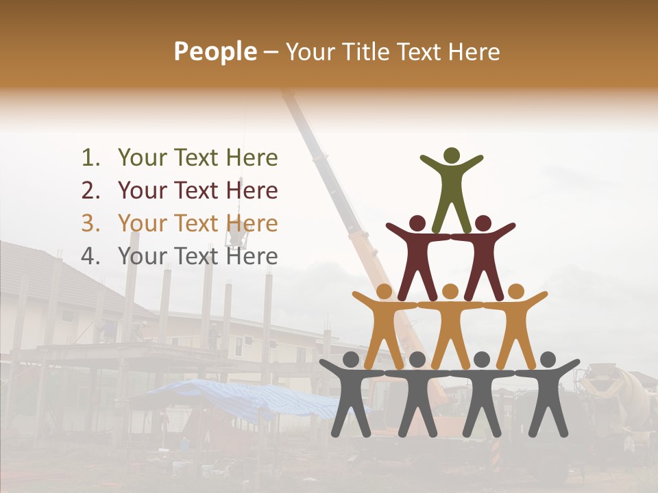 Concrete Construction Mix PowerPoint Template