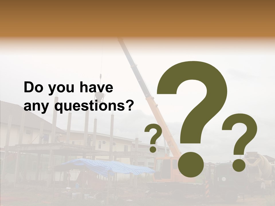 Concrete Construction Mix PowerPoint Template