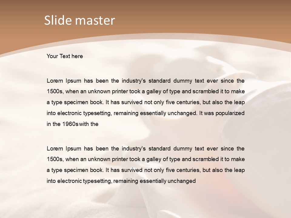 Sand Summer Season PowerPoint Template