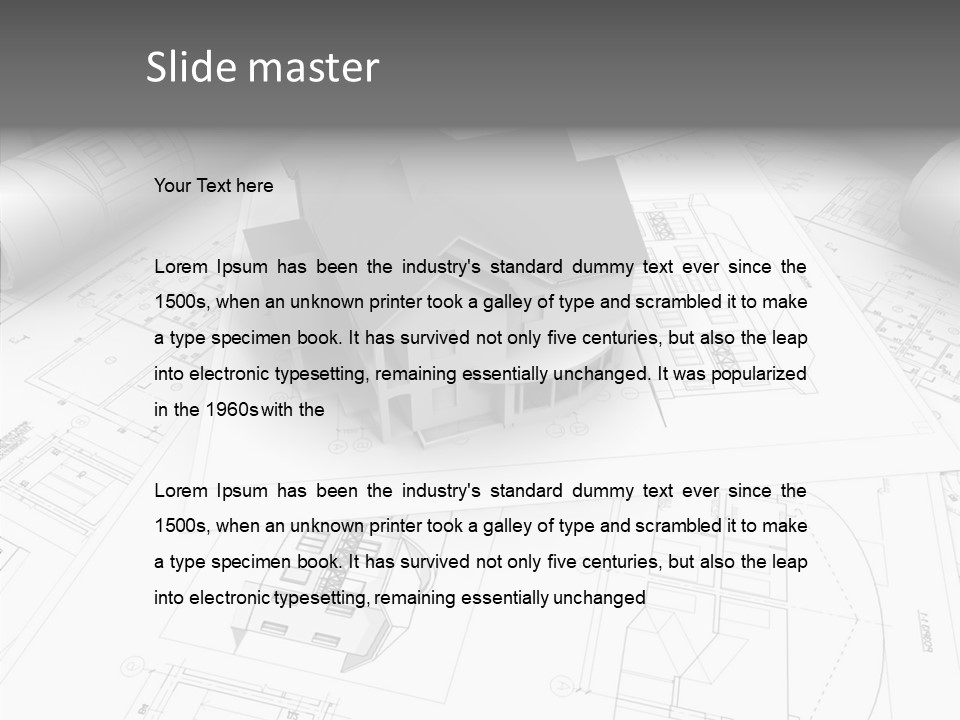 Frame Improvement Drafting PowerPoint Template