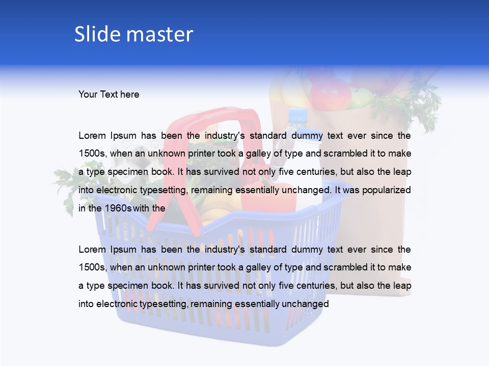Purchasing Store Purchase PowerPoint Template