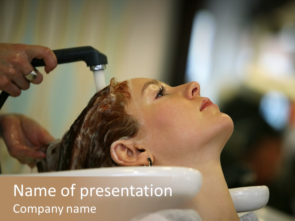 Beauty Barbershop Equipment PowerPoint Template