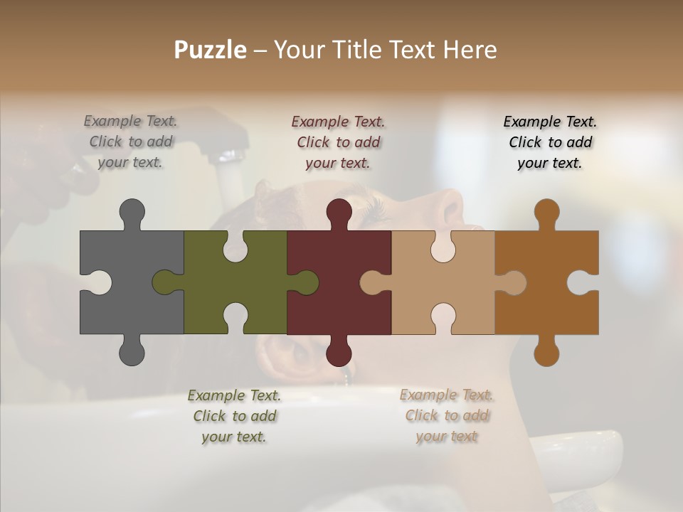 Beauty Barbershop Equipment PowerPoint Template