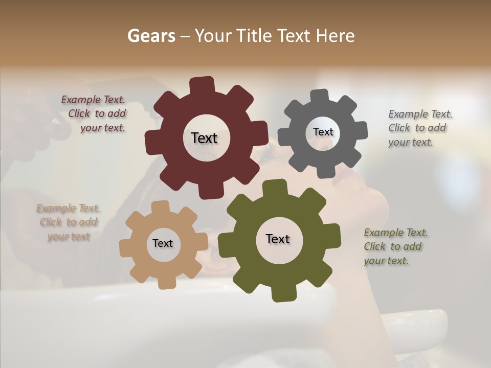 Beauty Barbershop Equipment PowerPoint Template