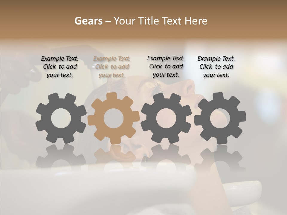 Beauty Barbershop Equipment PowerPoint Template