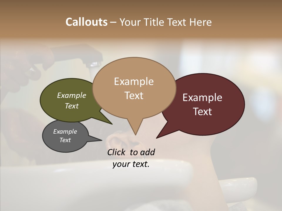 Beauty Barbershop Equipment PowerPoint Template