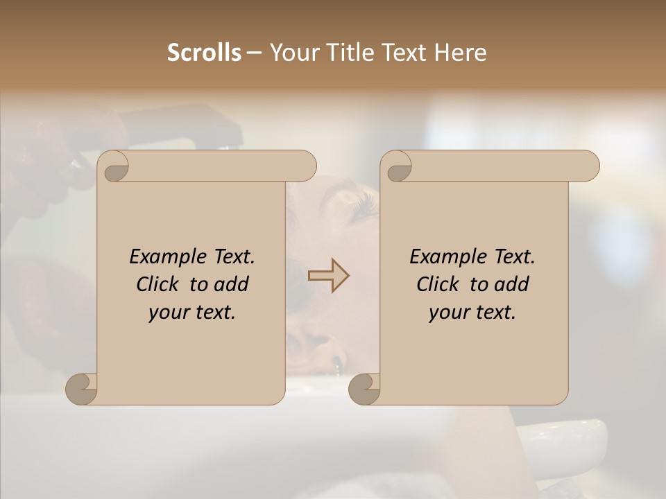 Beauty Barbershop Equipment PowerPoint Template