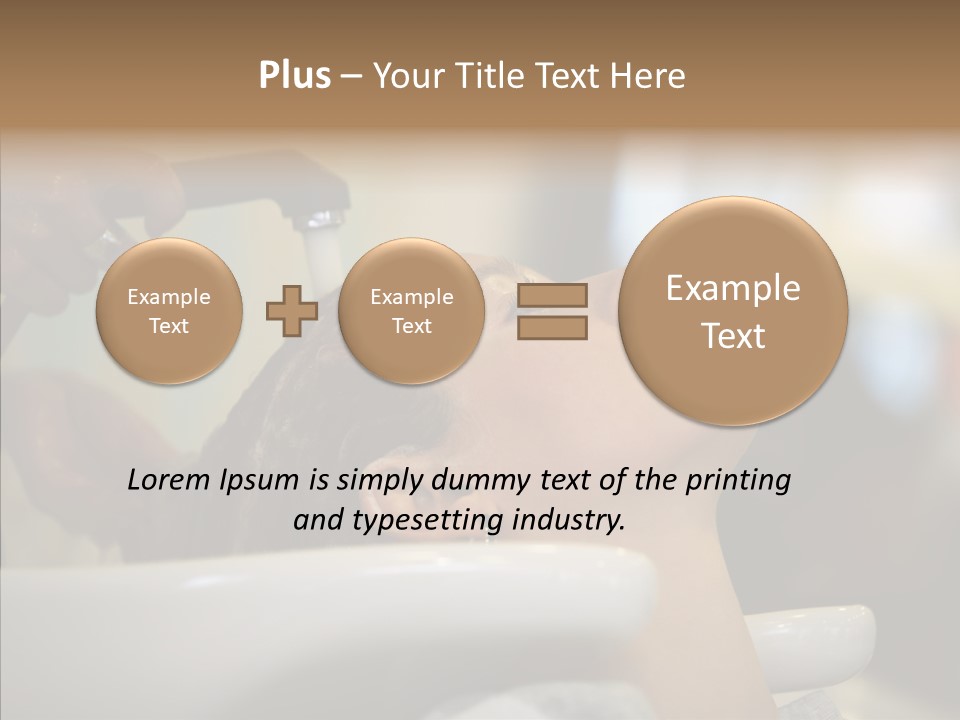 Beauty Barbershop Equipment PowerPoint Template