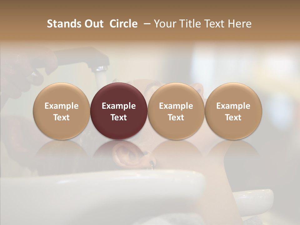 Beauty Barbershop Equipment PowerPoint Template