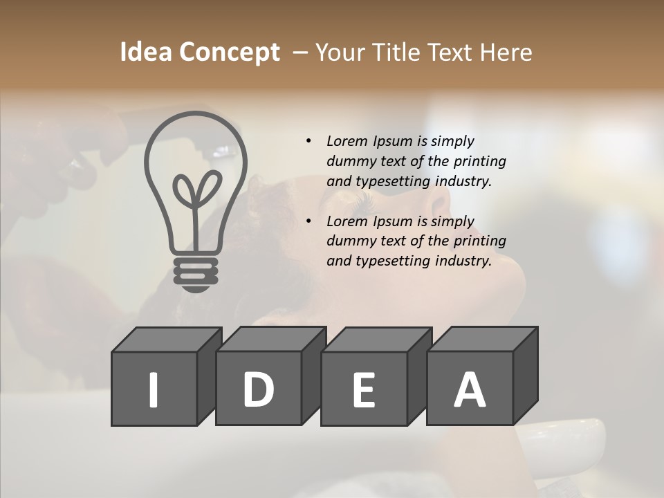 Beauty Barbershop Equipment PowerPoint Template