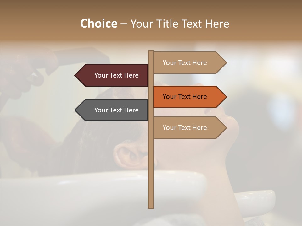 Beauty Barbershop Equipment PowerPoint Template