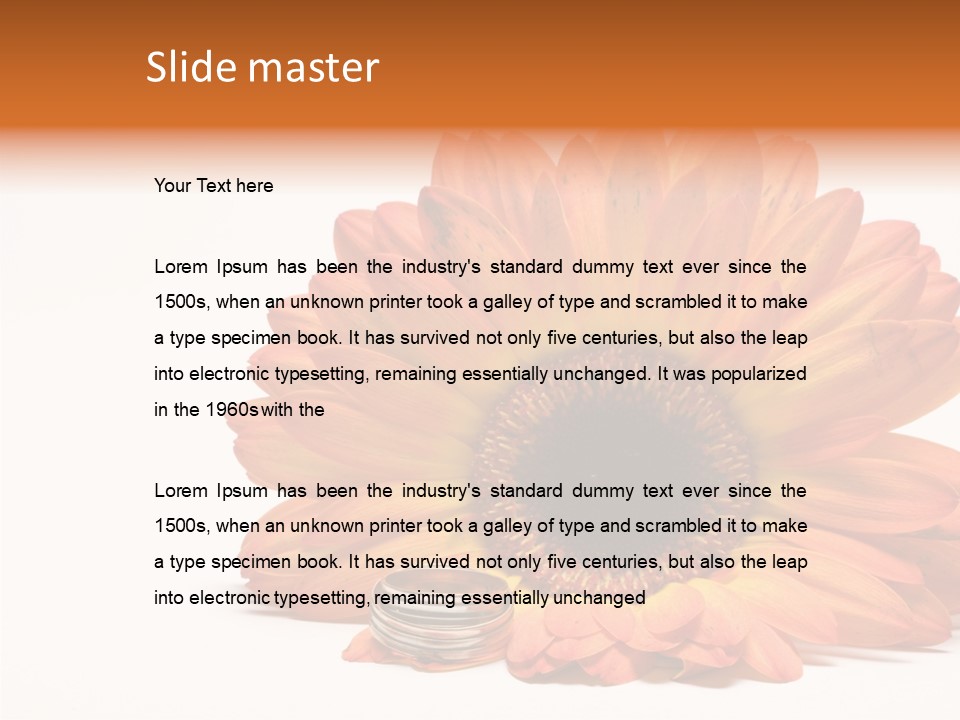 Simplicity Flower Bud PowerPoint Template