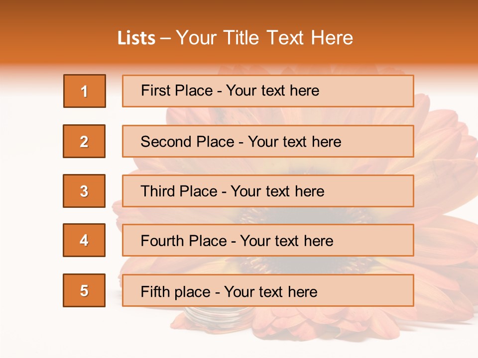 Simplicity Flower Bud PowerPoint Template