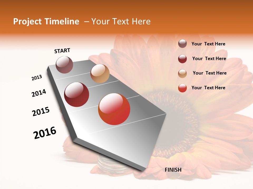 Simplicity Flower Bud PowerPoint Template