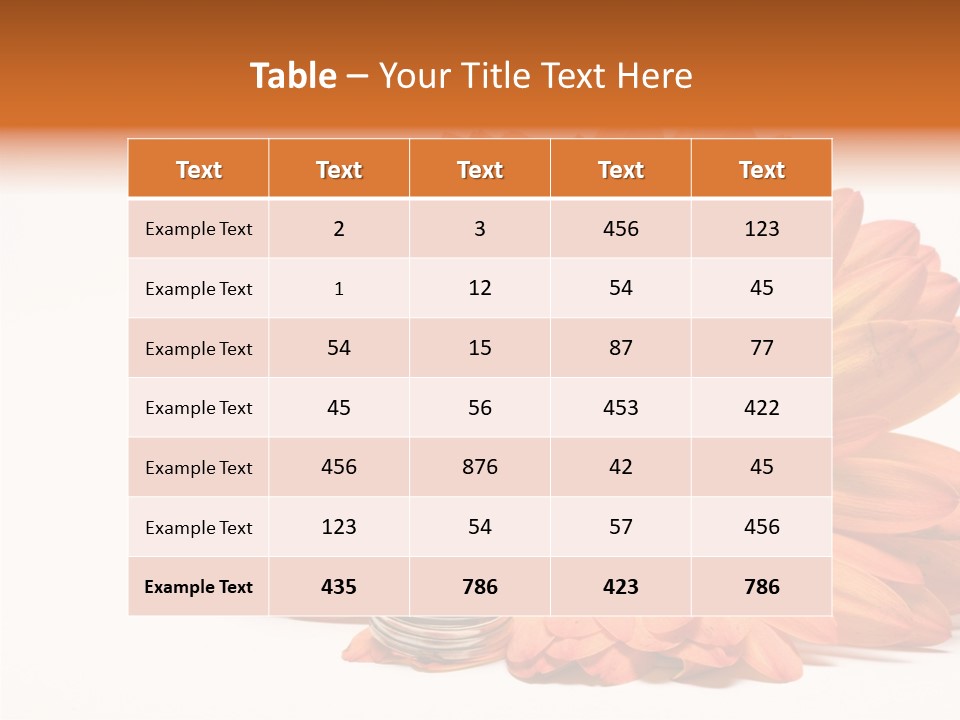 Simplicity Flower Bud PowerPoint Template