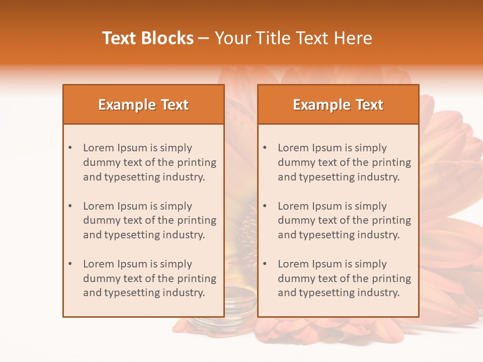 Simplicity Flower Bud PowerPoint Template