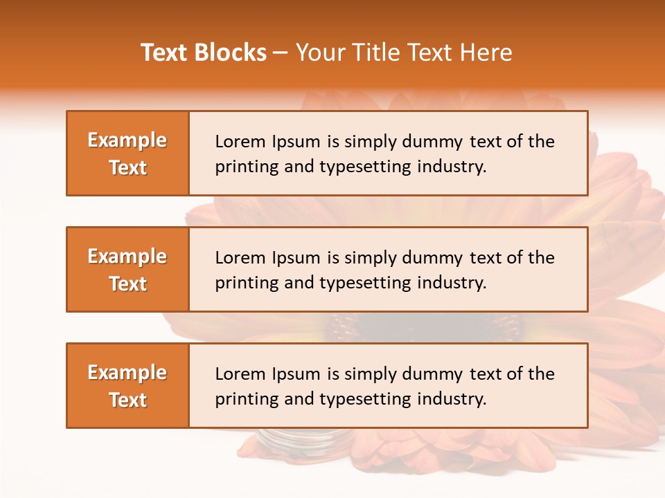 Simplicity Flower Bud PowerPoint Template