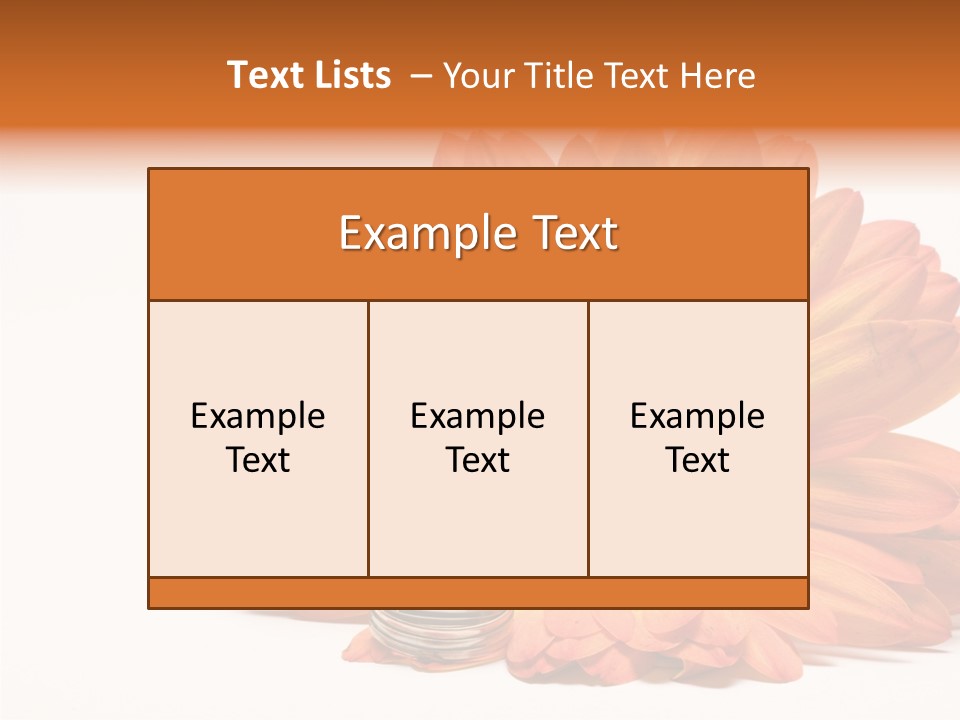 Simplicity Flower Bud PowerPoint Template
