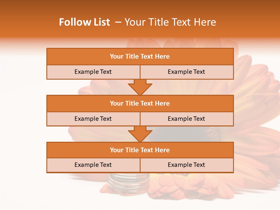 Simplicity Flower Bud PowerPoint Template