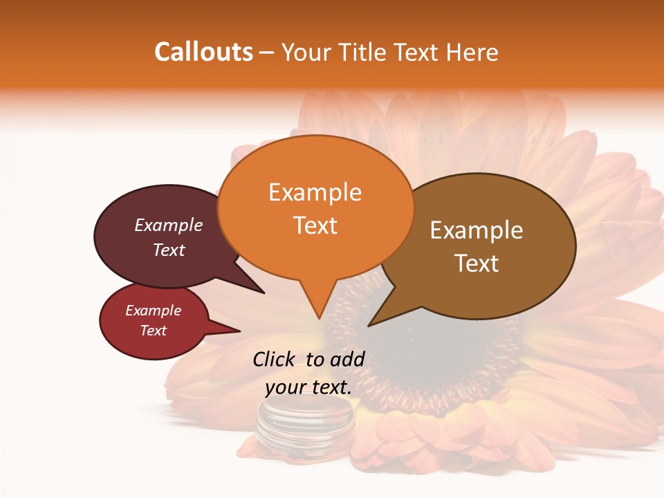 Simplicity Flower Bud PowerPoint Template