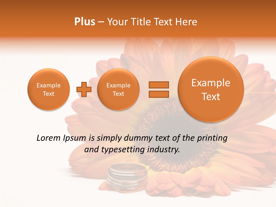 Simplicity Flower Bud PowerPoint Template