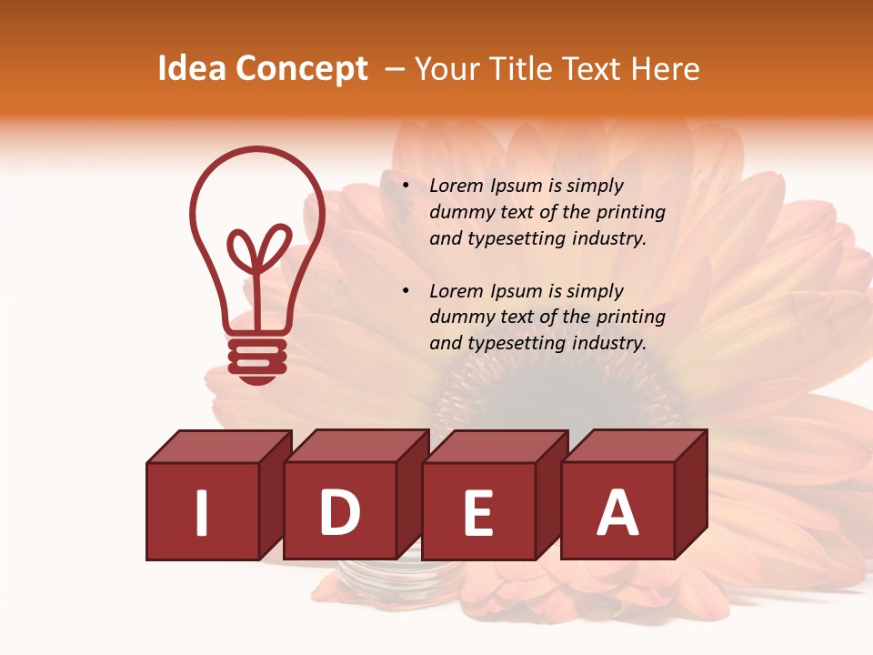 Simplicity Flower Bud PowerPoint Template