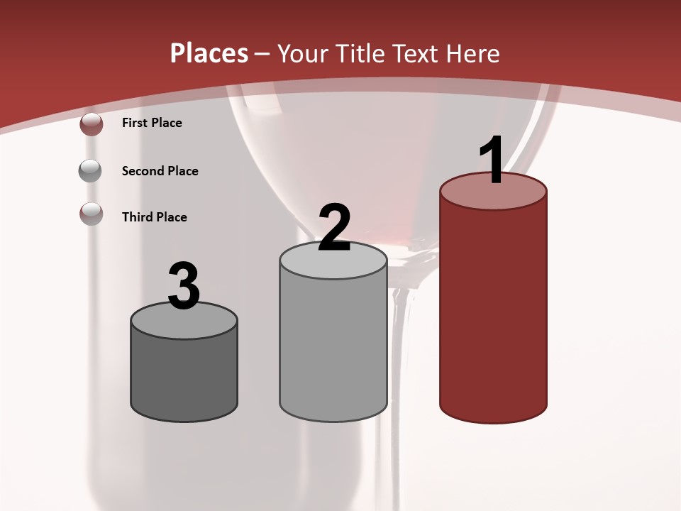 Wine Bottle Glare PowerPoint Template