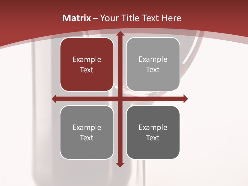 Wine Bottle Glare PowerPoint Template