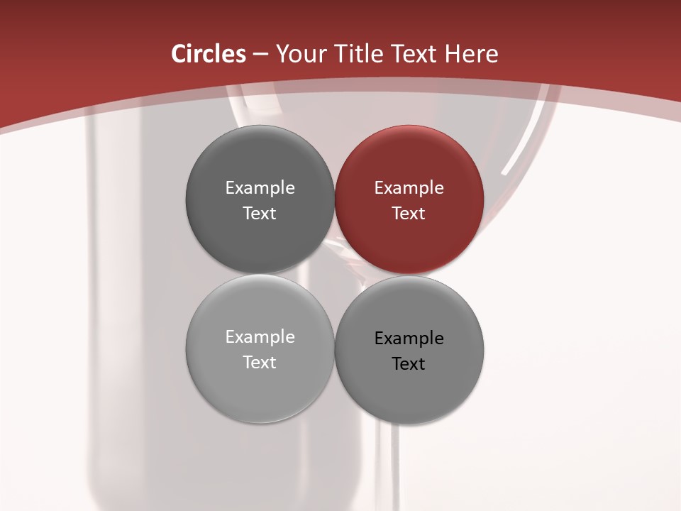 Wine Bottle Glare PowerPoint Template