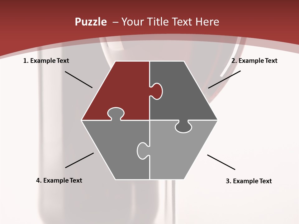 Wine Bottle Glare PowerPoint Template