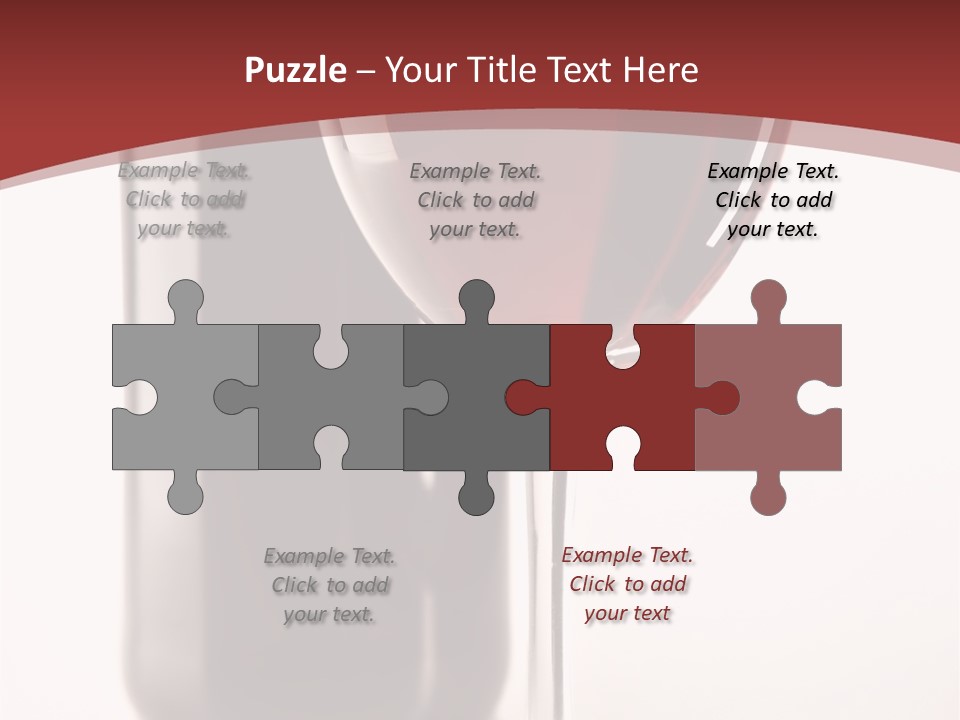 Wine Bottle Glare PowerPoint Template