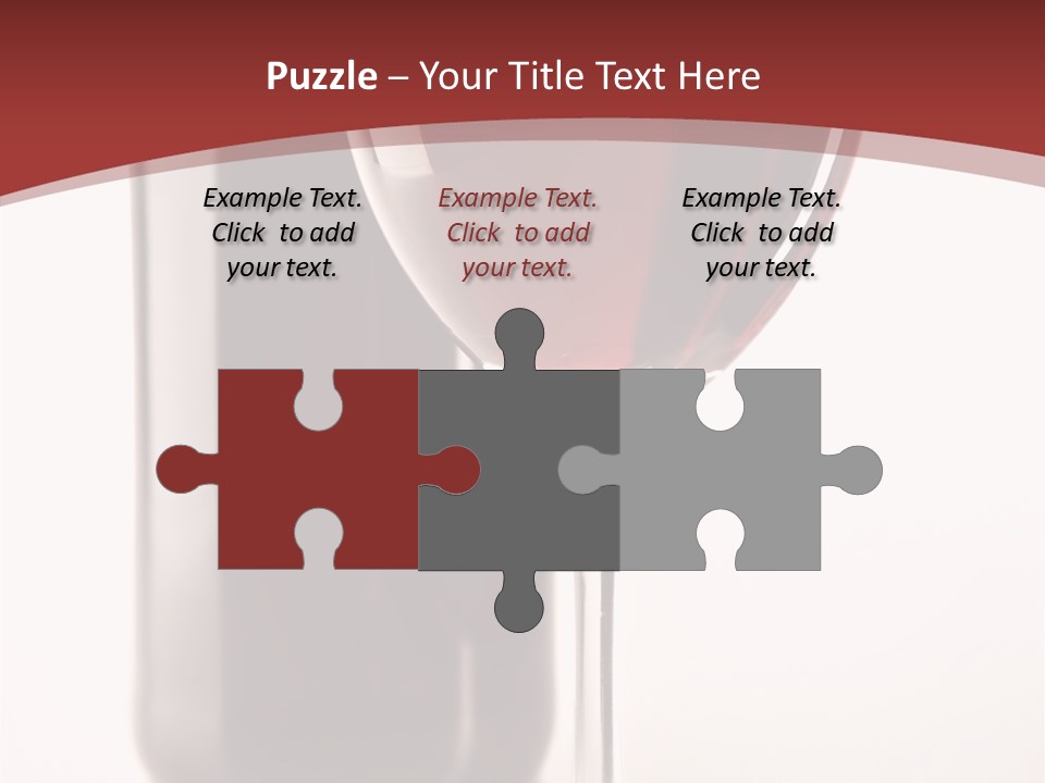 Wine Bottle Glare PowerPoint Template