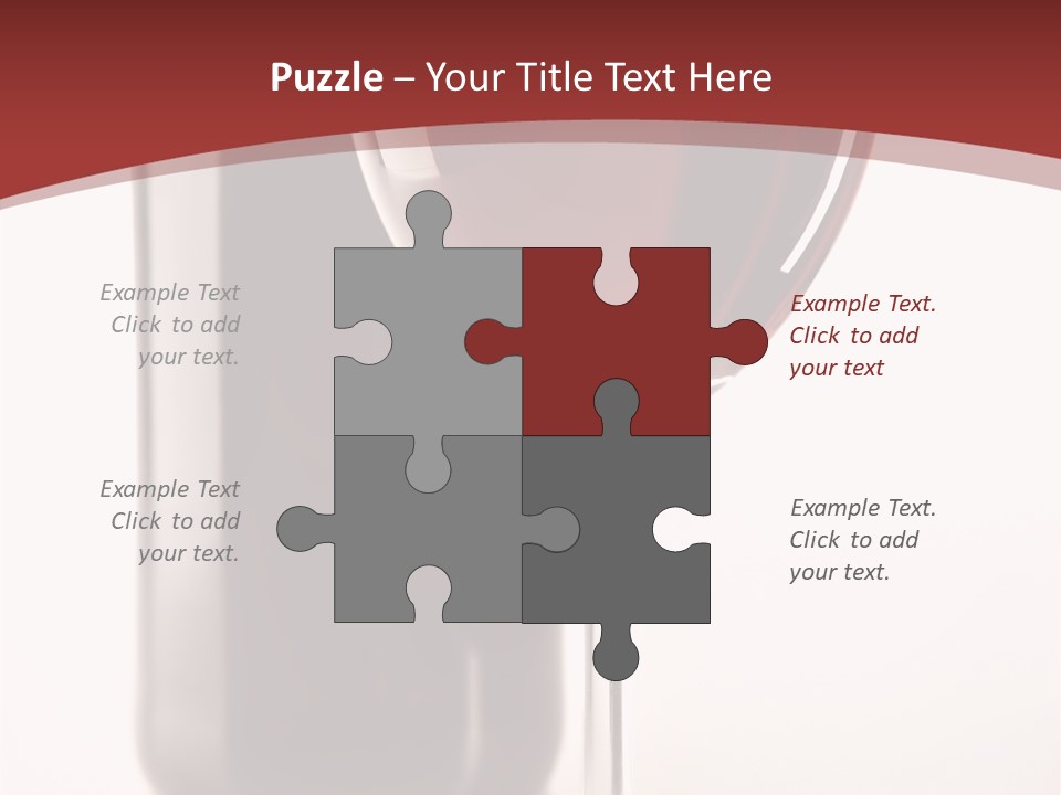 Wine Bottle Glare PowerPoint Template