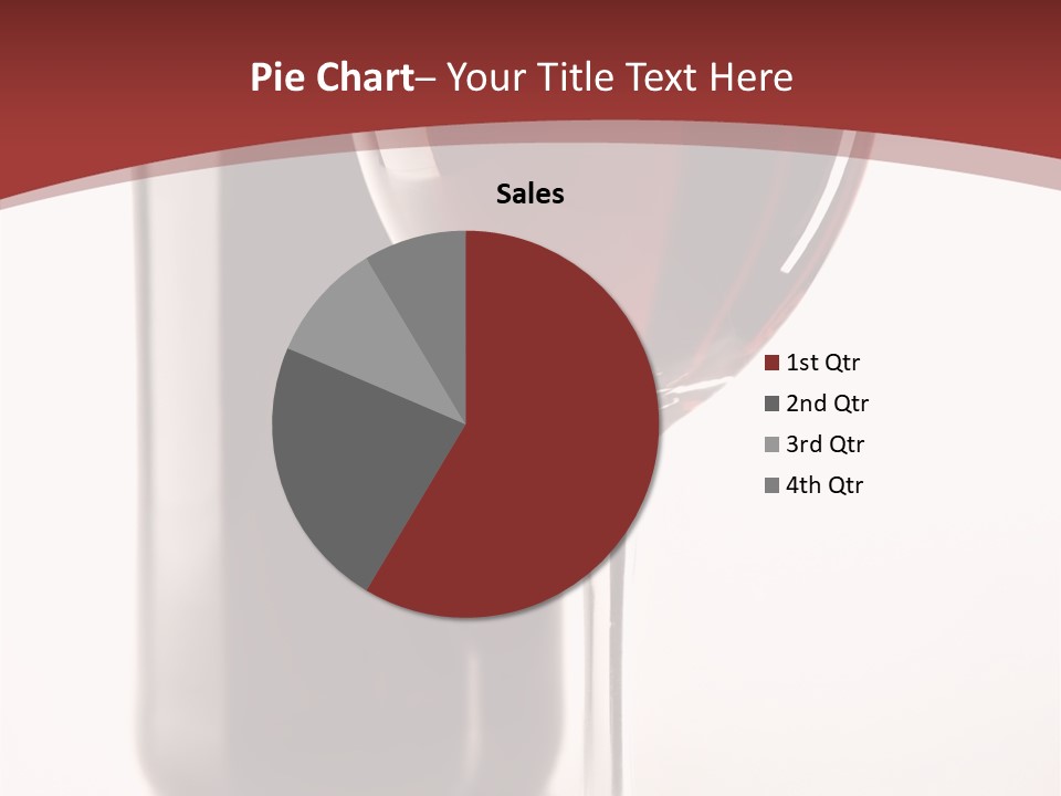 Wine Bottle Glare PowerPoint Template